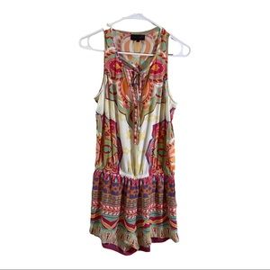 Hale Bob Floral Print Romper w/ Pockets